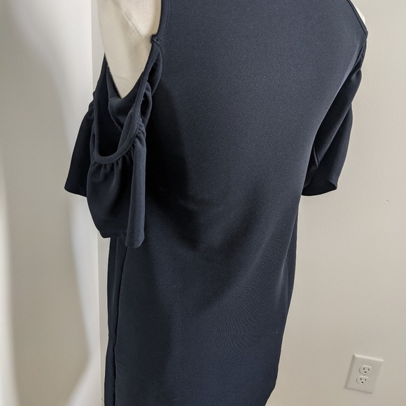 ZARA Trafaluc Cold Shoulder LBD A Line Dress S - Picture 5 of 16